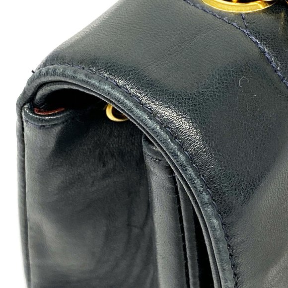 Chanel Shoulder Bag Diana Chain Lambskin Black Gold Hardware Women's - Picture 11 of 14